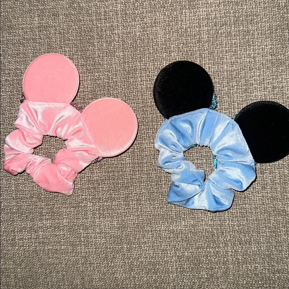 Hair Tie with Mouse Ears Set of 2 NEW